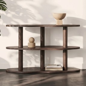 Lage Golvende Openkast Bruin - 120x45x75cm.