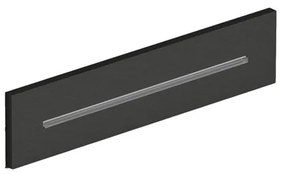 Hotbath Mate Cascade - inbouw - wand - rechthoek - Mat Zwart PVD M162MBP