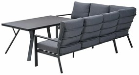 Garden Impressions Senja lounge dining set 3-delig links - mystic grey