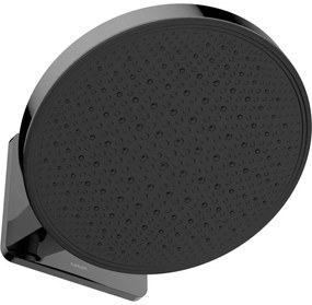 Hotbath MATE Hoofddouche - 30cm - opbouw - rond - rond - Gepolijst zwart PVD M420PBP
