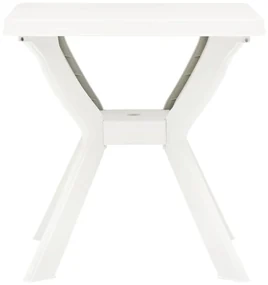 vidaXL Bistrotafel 70x70x72 cm kunststof wit