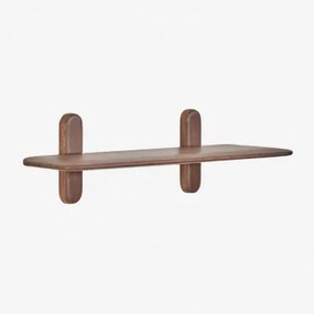 Wandplank In Hout Veleta Donker Acaciabruin & ↔︎ 80 Cm & 1 Plank - Sklum