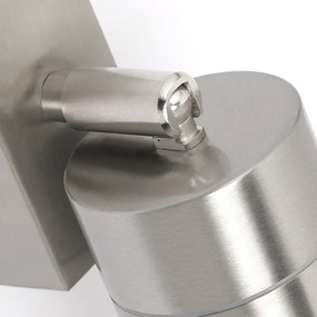 Buitenwandlamp staal IP44 draai- en kantelbaar - Solo