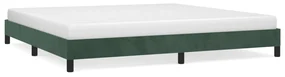 vidaXL Bedframe fluweel donkergroen 200x200 cm