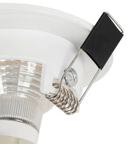 Set van 6 inbouwspots wit rond GU10 50mm IP44 - Xena Modern GU10 IP44 Binnenverlichting Lamp