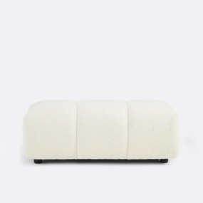 XL poef, dikke bouclé stof, L109 cm, Nuria