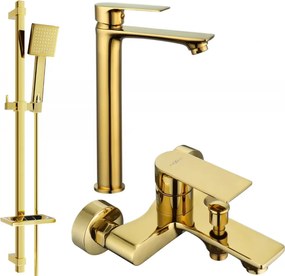 Mexen Royo DQ45 badkamerset, goud - 72213DQ45-50