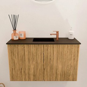 Mondiaz Joya 70cm toiletmeubel oak met wastafel faye midden 1 kraangat urban