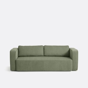 3-zitsbank, omvormbaar, met box, van fijn ribfluweel, AMEDEA