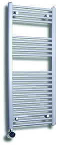 Sanicare elektrische design radiator 60x112cm wit met thermostaat links zwart