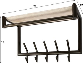 Kapstok Met Hoedenplank En 5 Haken