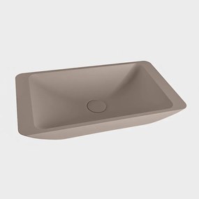 Mondiaz Topi Solid Surface waskom 60x35cm smoke