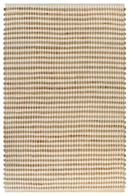 vidaXL Vloerkleed 120x180 cm handgeweven jute naturel en wit