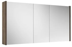 Saniclass Prime Spiegelkast - 120x63x16cm - inclusief zijpanelen - noten (hout) SW1212818/SW812073