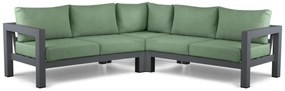 Hoek loungeset 5 personen Aluminium Grijs Lifestyle Garden Furniture Luca