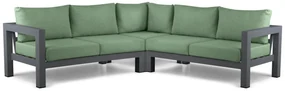 Hoek loungeset 5 personen Aluminium Grijs Lifestyle Garden Furniture Luca