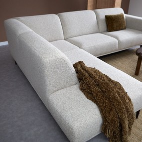 Moderne Hoekbank Beige Ottomane Links