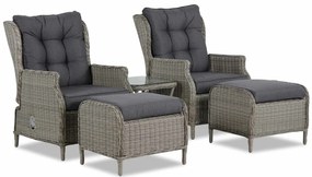 Bistroset 2 personen  Wicker Grijs Garden Collections New Castle