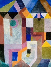 Kunstreproductie Colourful Architecture - Paul Klee, (30 x 40 cm)