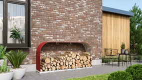 Vitavia Houtopslag Ardor 401 - vlak - robijnrood - Houtopslag - L100 cm hoog