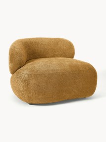 Loungefauteuil Alba uit teddy-bouclé