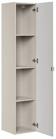 Comad Bella Cashmere kolomkast met 1 deur 30x25x140cm taupe