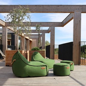 Cobana Lounge Chair & Pouf Outdoor - Groen