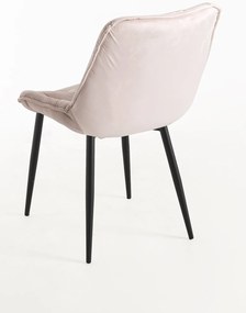 Set van 4 Miska fluwelen stoelen