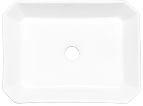 Kerra KR331 waskom rechthoekig glans wit 40x30x12cm