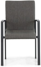 Tuinset 4 personen 90 cm Aluminium/textileen Grijs Lifestyle Garden Furniture Rome/Cesar