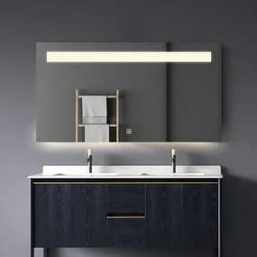 Saniclear Aruba spiegel 90x70cm met LED verlichting en spiegelverwarming