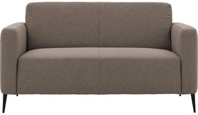 Goossens  Key West bruin, stof, 2-zits, modern design