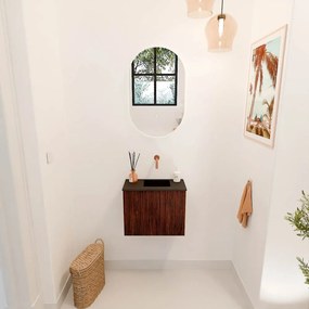 Mondiaz Joya 50cm toiletmeubel ruby met wastafel faye rechts zonder kraangat urban