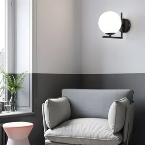 Wandlamp G101-1W Black White