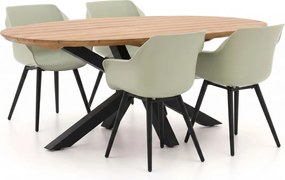 Diningset Hartman | 4 personen | Tuinset teakhout | 5-delig | Kees Smit Tuinmeubelen