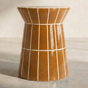 Zandloper Tafeltje Geel - 38 X 38cm.