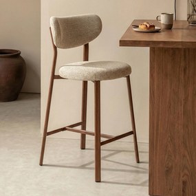 Barkruk Met Houten Poten Bruin