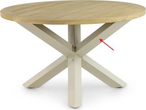 Tuinset Ronde Tuintafel 6 personen 150 cm Kunststof Grijs  Lifestyle Garden Furniture Salina/Ancona