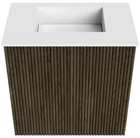 Mondiaz Joya 40cm toiletmeubel shadow met wastafel faye midden zonder kraangat talc