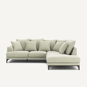 Hoekbank in stonewashed fluweel, ARMENTO