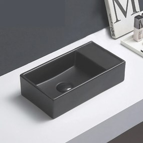 Lambini Designs Aigua fontein zonder kraangat zwart mat