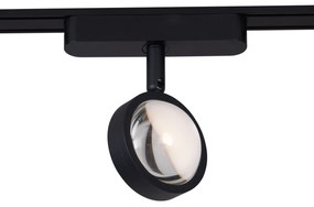 LED Modern railsysteem met 4 Spot / Opbouwspot / Plafondspots zwart 1-fase - Magnetic Lance Modern Binnenverlichting Lamp