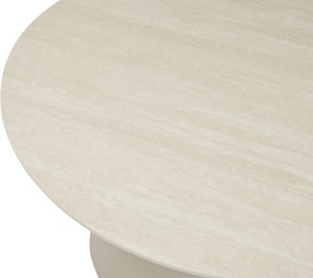 Dining Tuintafel rond 100 cm Zand/Beige Santika Serino