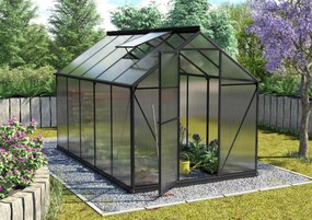 Vitavia Triton serre - 6,2m² - met 4 mm polycarbonaat - Zwart