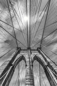 Foto NEW YORK CITY Brooklyn Bridge in Detail, Melanie Viola