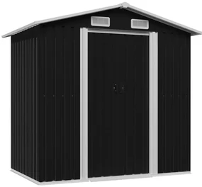 vidaXL Tuinberging 204x132x186 cm staal antraciet