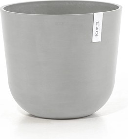 Ecopots bloempot Oslo 35 - Rond - White Grey - Diameter 35 x H30,5 cm