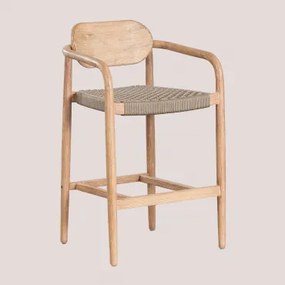 65 Cm Hoge Tuinkruk Van Naele Hout Bruin - Tarwe & ↑65 Cm - Sklum