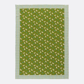 Gewatteerd bedsprei met tijgerprint, van gewassen katoen, ANOKI
