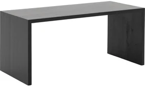 Goossens Bijzettafel Quinze, hout eiken zwart, modern design, 110 x 50 x 50 cm